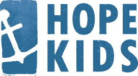Hope Kids logo with playful lettering for Hope Presbyterian Church's Sunday children's ministry.