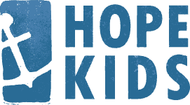 Hope Kids logo with playful lettering for Hope Presbyterian Church's Sunday children's ministry.